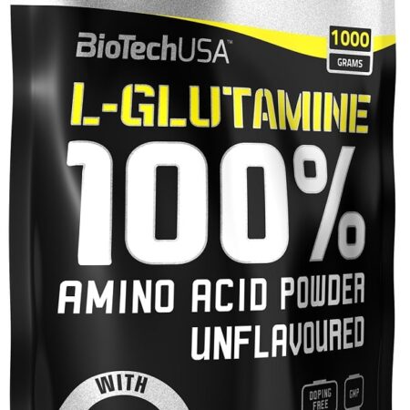 Poudre L-Glutamine, complément sportif, non aromatisé.