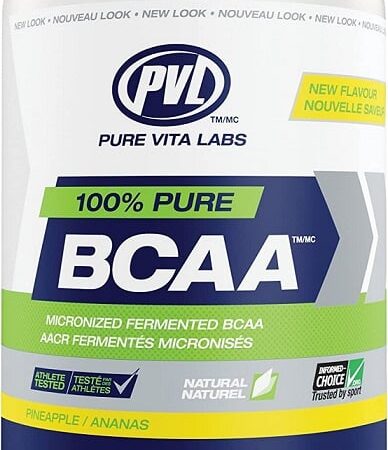 100% Pure BCAA, Pineapple - 315 grams