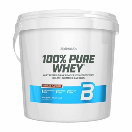 Pot de whey protéine saveur chocolat BioTechUSA.