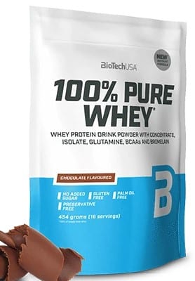 Protéine whey pure chocolat - BioTechUSA 454g