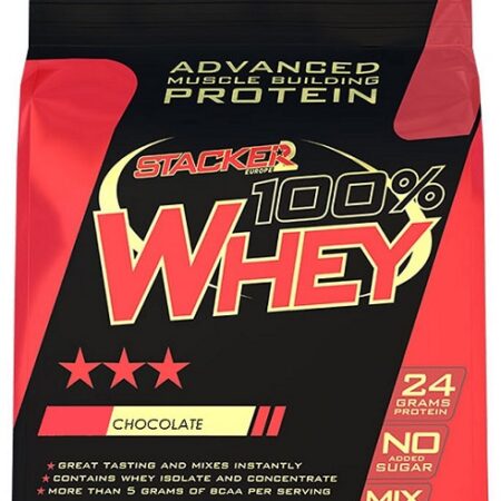 Protéine Whey 100% chocolat, construction musculaire, 24g.
