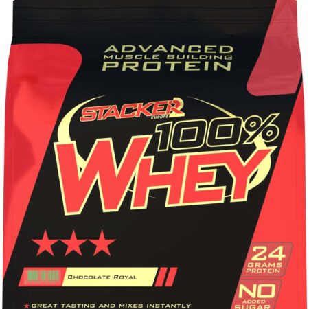 Protéine whey chocolat pour musculation.