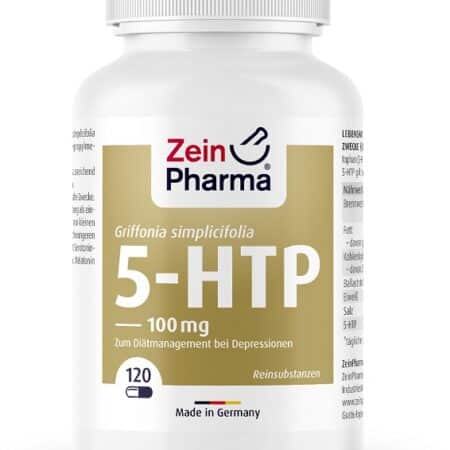 Flacon de complément alimentaire 5-HTP de Zein Pharma.
