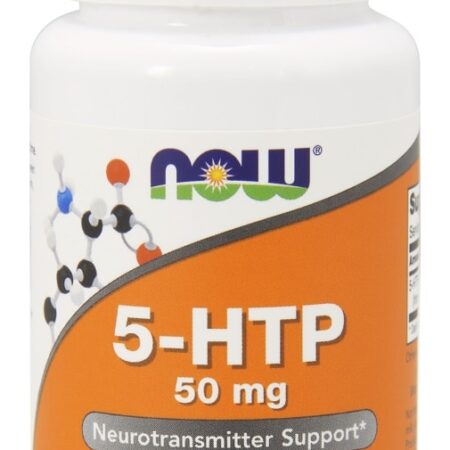 Flacon de capsules 5-HTP 50 mg, complément alimentaire.