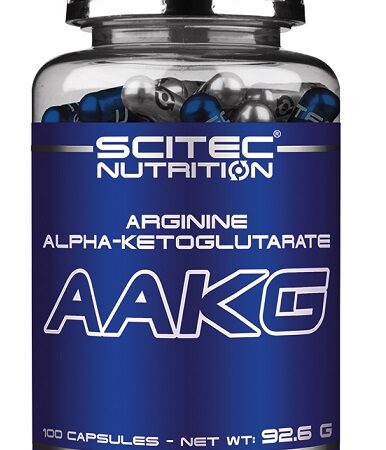 Pot de complément alimentaire AAKG Scitec Nutrition.