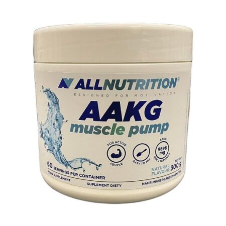 Pot de supplément AAKG pour musculation.