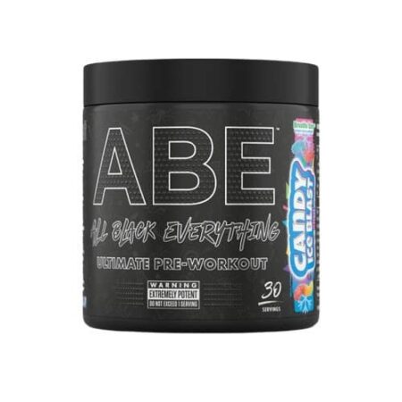 Pot ABE pré-entraînement, complément sportif, parfum bonbon.