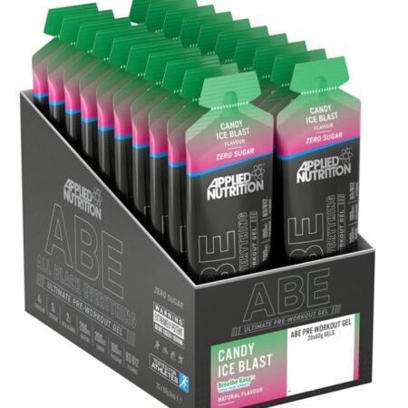 Gels pré-entraînement ABE sans sucre, saveur Candy Ice Blast.