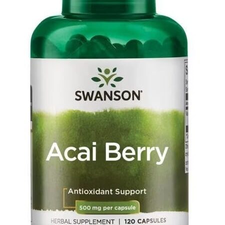 Flacon Swanson Acai Berry, complément antioxydant.