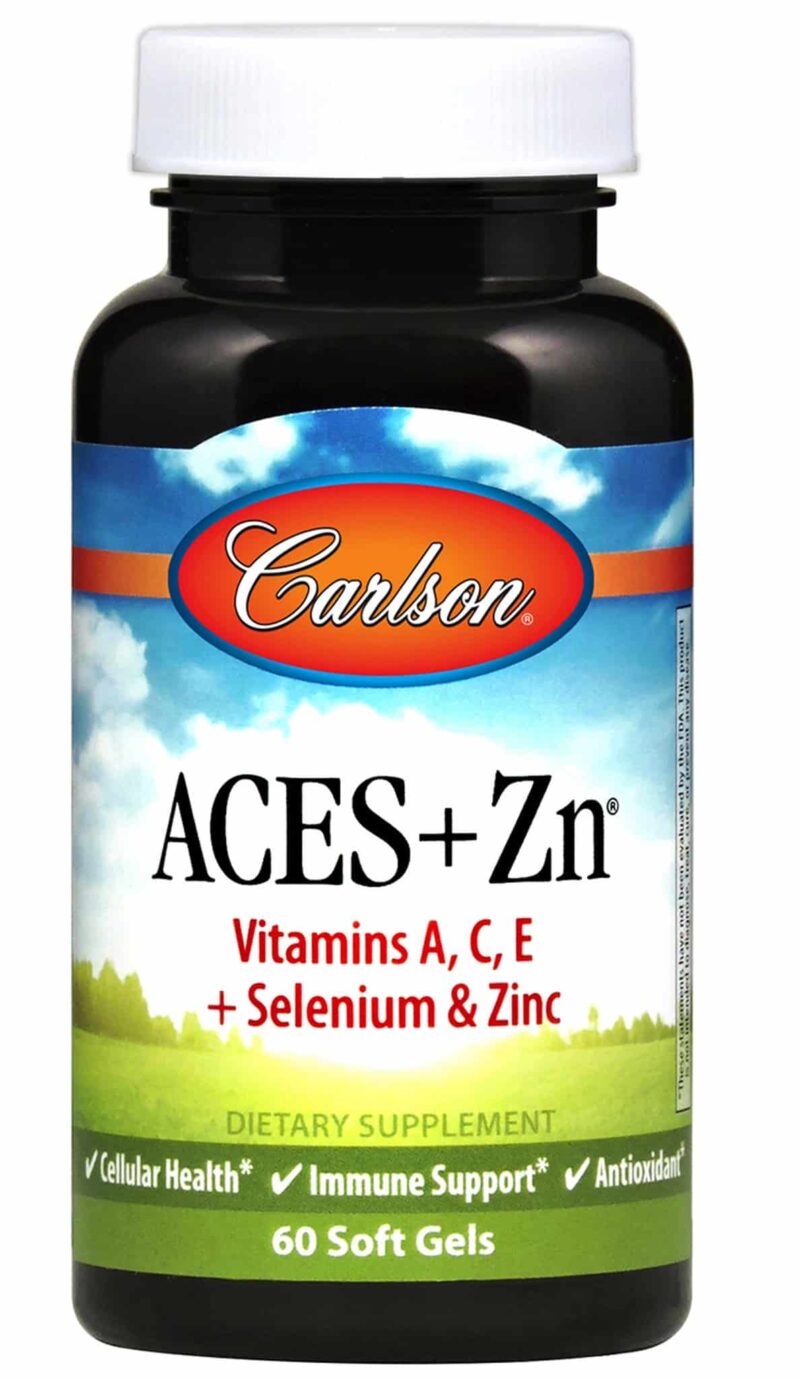 Flacon de vitamines A, C, E, Sélénium, Zinc.