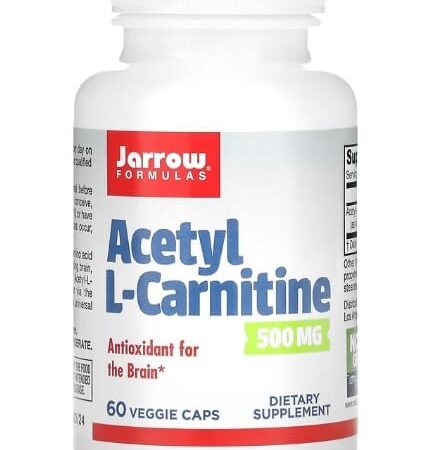 Flacon Acétyl L-Carnitine, complément alimentaire, 500mg.