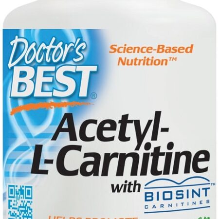 Pot de Acétyl-L-Carnitine, Doctor's Best, végan.