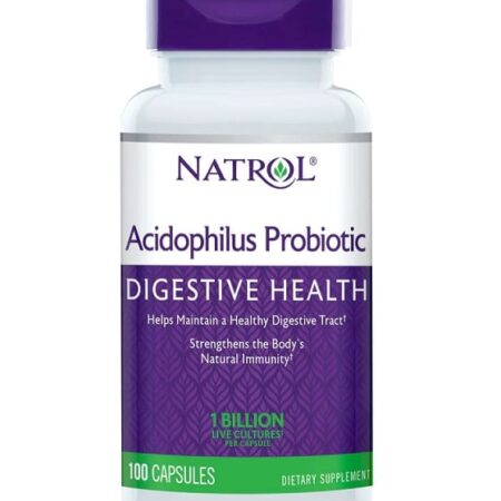 Complément probiotique Acidophilus Natrol, santé digestive.