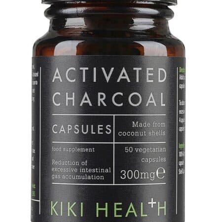 Pot de gélules charbon actif Kiki Health.