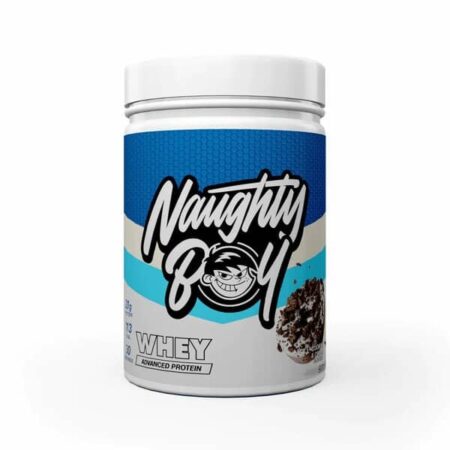 Pot de protéine Whey Naughty Boy.