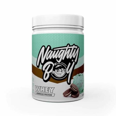 Pot de whey protéine Naughty Boy, complément fitness.