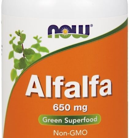 Pot de compléments Alfalfa, superaliment vert, 500 comprimés.