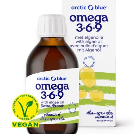 Supplément Omega 3-6-9 végan avec huile d'algue.