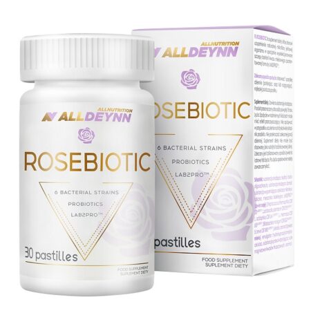 Complément alimentaire probiotique Rosebiotic, 30 pastilles.