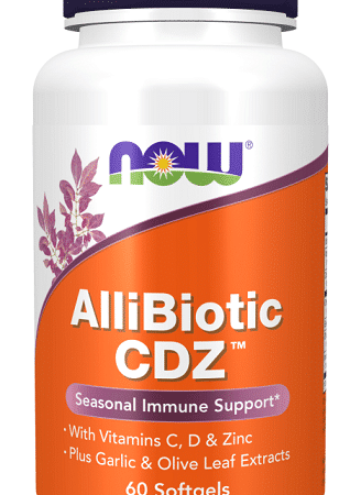 Supplément alimentaire AlliBiotic CDZ, vitamines et zinc.
