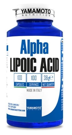 Bouteille de supplément Alpha Lipoic Acid Yamamoto Nutrition.