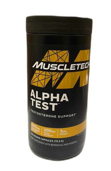 Boîte de complément Alpha Test Muscletech.