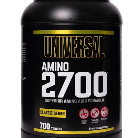 Pot de complément alimentaire Amino 2700, 700 tablettes.