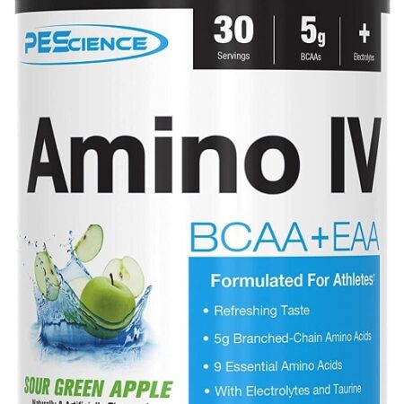 Pot de complément Amino IV saveur pomme.