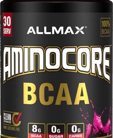 Pot de complément Aminocore BCAA, citron rose.