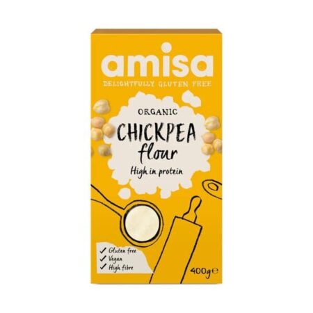 Farine de pois chiche bio Amisa, sans gluten.