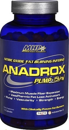Pot de complément alimentaire Anadrox pour la musculation.