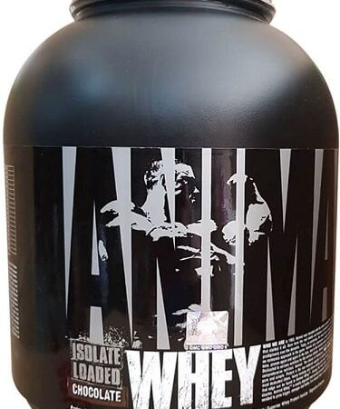 Pot de protéines whey chocolat.