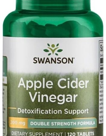 Complément alimentaire vinaigre de cidre Swanson, 120 tablettes.