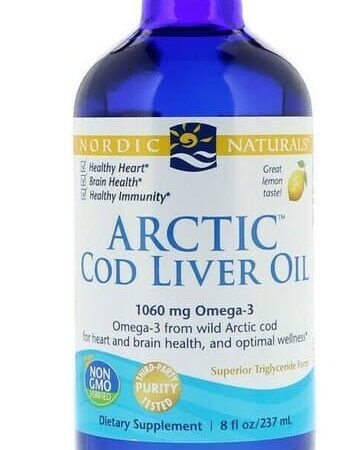 Bouteille d'huile de foie de morue Arctic.