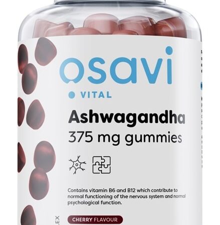 Ashwagandha 375mg Gummies, Cherry - 90 gummies