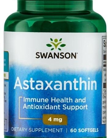 Complément alimentaire Astaxanthine Swanson 4 mg