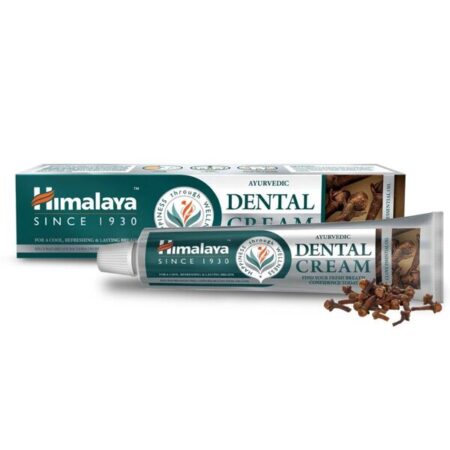 Dentifrice ayurvédique Himalaya avec emballage.