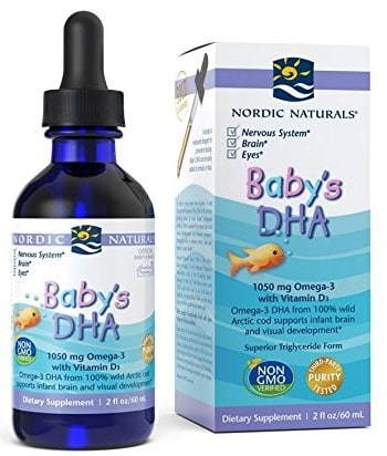 Complément DHA pour bébés, Nordic Naturals, oméga-3.