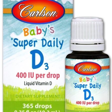 Supplément liquide vitamine D pour bébés.