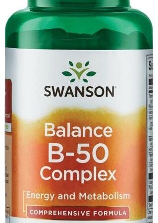 Flacon de vitamines B-50 Balance Swanson.