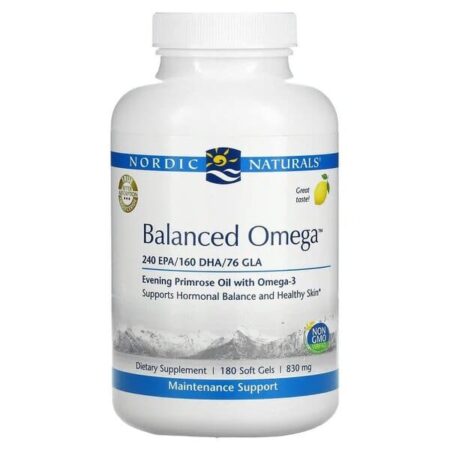 Supplément d'Oméga-3 Nordic Naturals, 180 gélules