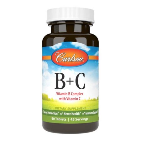 Flacon de suppléments vitaminiques Carlson B+C.