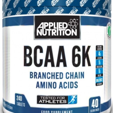 Complément alimentaire BCAA 6K, Applied Nutrition, 240 tablettes.