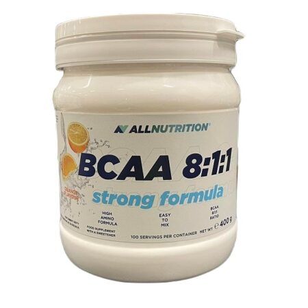 Pot de BCAA complément alimentaire sport nutrition.