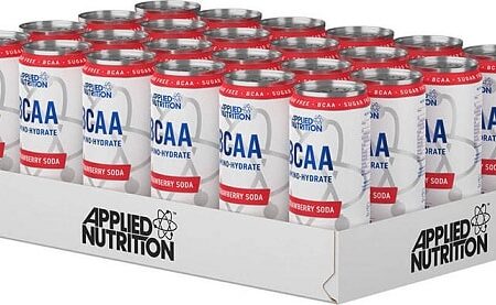 Pack de canettes Applied Nutrition BCAA Cherry Soda.