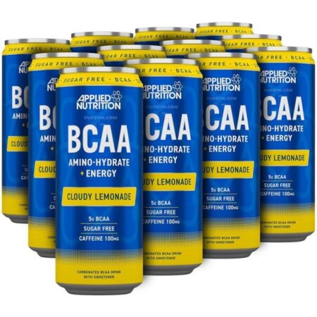 Boissons énergisantes BCAA sans sucre, saveur citron.