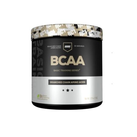 Pot de BCAA pour la musculation et la récupération.