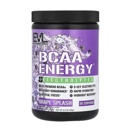 BCAA Energy + Electrolytes, Grape Splash - 345 grams