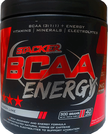 Pot de BCAA Energy, complément alimentaire citron-lime.
