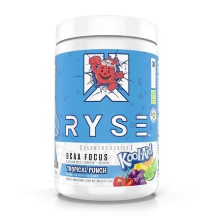 Pot de supplément RYSE BCAA Tropical Punch.